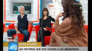 Vivo en Argentina Invitada Luisa Kuliok  040811 1 de 3 [upl. by Florrie68]