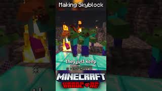 I Made Skyblock in Minecraft Hardcore 12 [upl. by Ahtanoj]