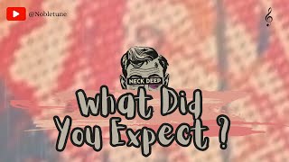 Neck Deep  What Did You Expect acoustic vers with a line in a song [upl. by Alahs]