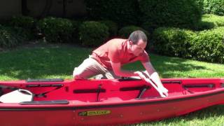 Converting the Ultimate 145 tandem into a solo kayak [upl. by Gintz965]