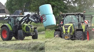 Ten Cate baling hay [upl. by Annavas]