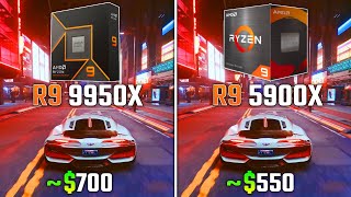 RYZEN 9 9950X vs RYZEN 9 5900X  Test in 6 Games [upl. by Irina]