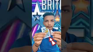 Impossible Britains Got Talent Card Cut😱 Magic  americasgottalent agt magic shorts ytshorts [upl. by Cecile88]