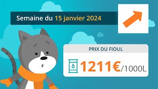 Prix ​​du fioul domestique  semaine du 15 janvier 2024 [upl. by Clapp]