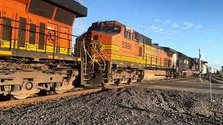 BNSF 5047 manifest HFRSPAS North w NS  Elverta Rd [upl. by Turrell]