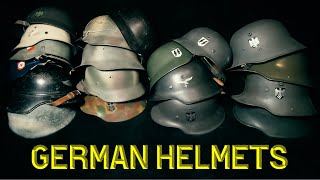 Refurbishing a WW2 German M42 Stahlhelm  A Review of all my Original Reenactment German Helmets [upl. by Rintoul]