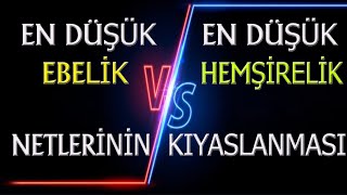 en düşük hemşirelik ve en düşük ebelik netlerinin kıyası yks 2022 [upl. by Caesaria]