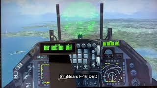 SimGears F16 DED for Falcon BMS [upl. by Eedissac617]