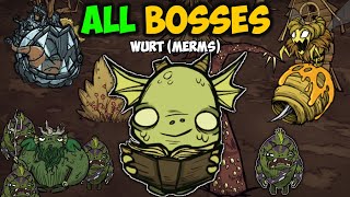 Defeating ALL Bosses with Merms Wurt [upl. by Ydnahs]