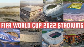 FIFA World Cup 2022 Qatar All Stadiums With Seating Capacity  Football World Cup Grounds Locations [upl. by Vergil]