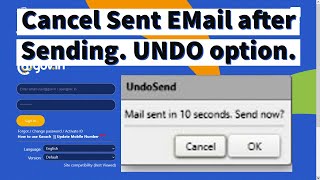 Stop your email sending after clicking on Sent in GovernmentNIC EMail ID [upl. by Pippas]