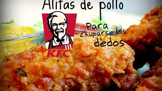 Alitas de pollo fritas extra crujientes al estilo KFC [upl. by Ahsilef]