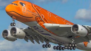 60 MINUTES PURE AVIATION  AIRBUS A380 only  GO AROUND Landing Departure 4K [upl. by Eenad]