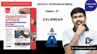 Calendar  Calendar Problem Tricks  Quantitative Aptitude  Chapter27  S Chand Academy [upl. by Ahsenrad]