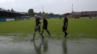 Freak weather storm forces Sky Blues off the pitch and pelts supporters [upl. by Nelly]