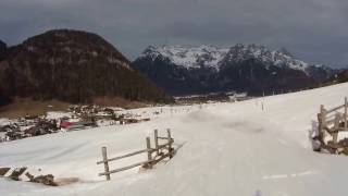 St Ulrich am Pillersee  Hochfilzen Piste 6a Verbindung SL Kröpfl  SL Hochleiten [upl. by Yenahteb]