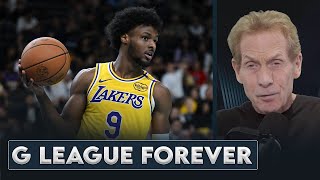 Skip Reacts to Bronnys Time With Lakers and G League [upl. by Kimitri]