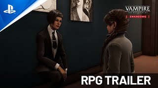 Vampire The Masquerade  Swansong  RPG Trailer  PS5 PS4 [upl. by Ojahtnamas993]