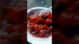 Chicken Chilli in Chadan Fast food Dhanbad with ishyoboy Joydeep amirohit food chickenchili [upl. by Assille735]