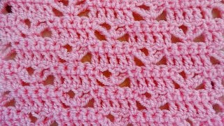 Baby Blanket Crochet Stitch  Right Handed Crochet Tutorial [upl. by Atirec169]