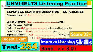 UKVI IELTS Listening Practice Test 2023 With Answers  Test  254 [upl. by Hendrickson718]