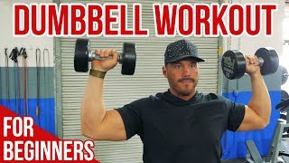 Dumbbell Workout for Beginners 13 Essential Exercises for Total Body Training [upl. by Montford912]