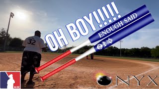 2024 Onyx Enough Said Blue End Load Senior Softball Slowpitch Bat Review [upl. by Anirtik]