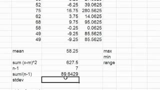 Calculate Standard Deviation Using Excel [upl. by Omora701]