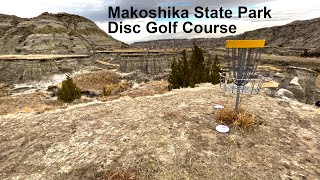 Makoshika State Park Disc Golf Course  Disc Golf Billings  Road Trip [upl. by Vevay423]