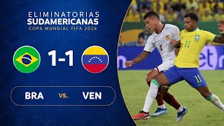 BRASIL vs VENEZUELA 11  RESUMEN  ELIMINATORIAS SUDAMERICANAS  FECHA 3 [upl. by Atinihs]