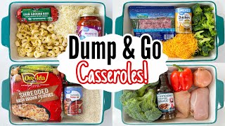 THE EASIEST DUMP amp GO CASSEROLES  5 Quick amp EASY Cheap Casserole Dinner Recipes  Julia Pacheco [upl. by Klinger]