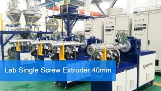 Lab Single Screw Extruder 40mm Single Extruder  Kerke [upl. by Dorsey]