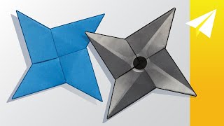 How to Make an Easy Origami Ninja Star [upl. by Moffat607]