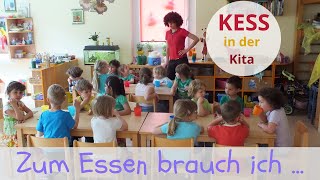 Kinderlied 813  Zum Essen brauch ich  Mitmachlied für die Kita  Messer Gabel Kartoffelbrei [upl. by Jerome]