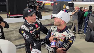 Christopher Bell William Byron React to NASCARs Championship 4 Call [upl. by Justine]