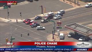 WATCH Crazy Police Chase In Phoenix FNN [upl. by Meisel]