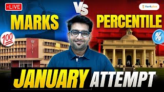 MARKS vs PERCENTILE  JEE MAINS 2024  January Attempt  Ashwani Tyagi Sir [upl. by Bartie836]