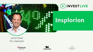 Invest Live  Insplorion VD Johan Rask intervjuas [upl. by Joceline]