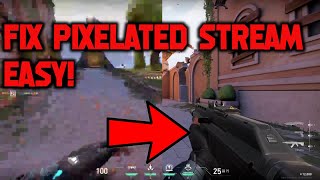 How to fix blurry pixelated stream on Streamlabs or OBS Studio 2021 [upl. by Socram58]