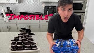 IMPOSSIBLE OREO CAKESTER CHALLENGE [upl. by Brigitte]