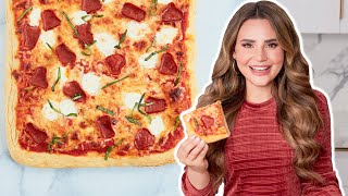 SHEET PAN PIZZA Sicilian Style  Baking Basics [upl. by Eidna]