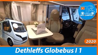 Very Short Integrated  Dethleffs Globebus I 1  6 meter  4 beds  Made in Germany motorhome tour [upl. by Nawram]