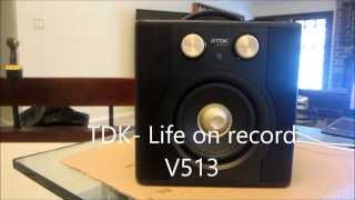 TDK LIFE ON RECORD WIRELESS SOUND CUBE V513 [upl. by Schluter]