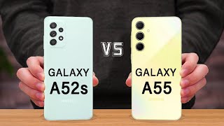 Samsung Galaxy A55 Vs Samsung Galaxy A52s 5G [upl. by Neumeyer]