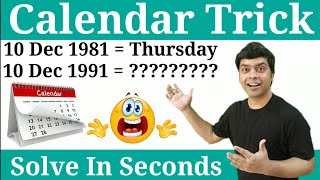 Calendar Reasoning Trick [upl. by Ruscher]