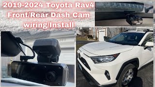 How to install dash camera wiring 20192024 Toyota Rav4 [upl. by Alyahc]