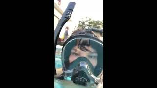 HJKB Full Face Snorkel Mask Review Nice snorkeling mask [upl. by Callida211]