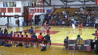 Brockton High School Boys Basketball vs BridgewaterRaynham 11224 [upl. by Aaberg]