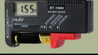 🔴 Testeurvérificateur de piles et accumulateurs générique BT168D battery tester  Gearbest [upl. by Jovitta143]