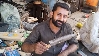 Knife Sharpening asmr Working Outdoor [upl. by Aerdma70]